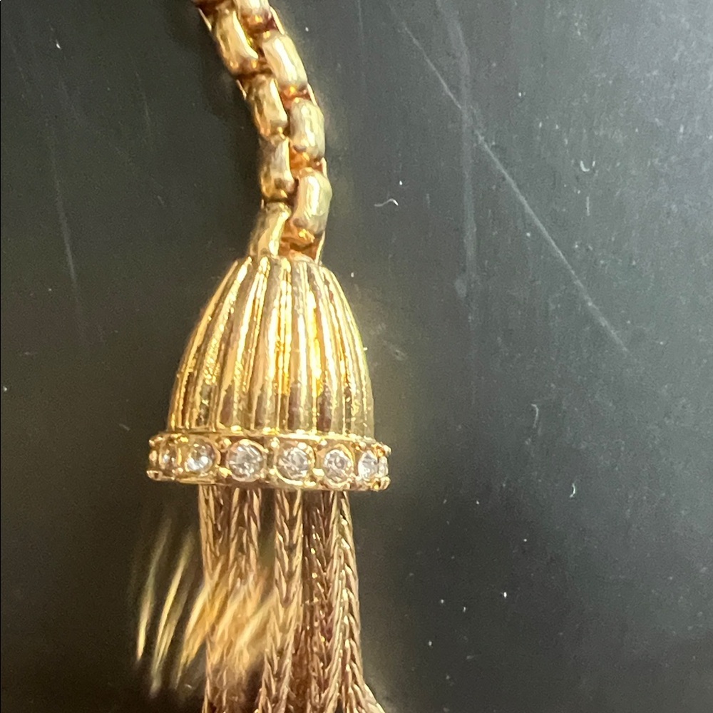 J. Crew Gold Double Tassel Y-Necklace - Picture 6 of 6